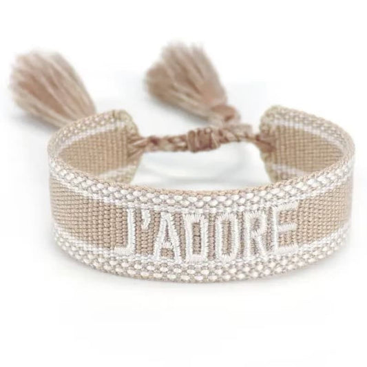 J'adore bracelet beige