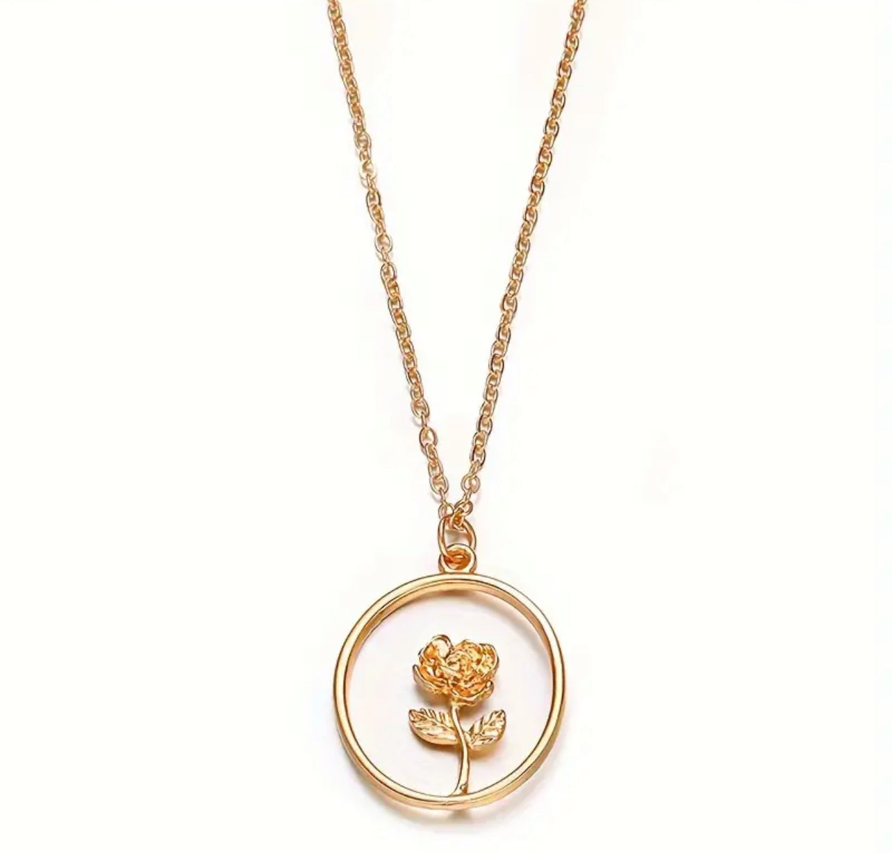 Enchanted rose necklace