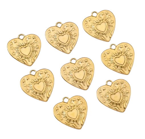 Vintage heart charm