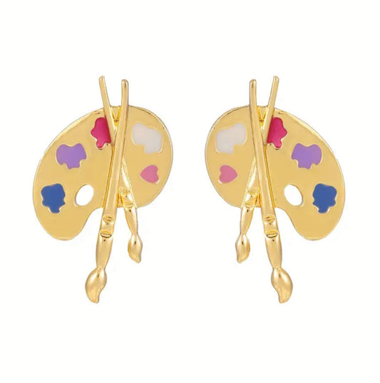 Painter girlie earrings