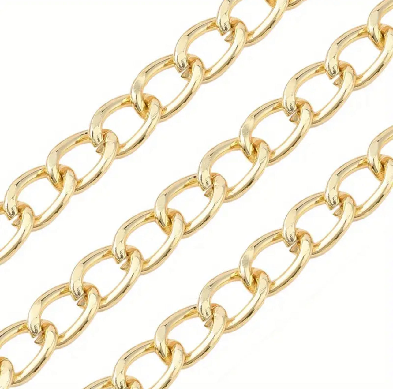 Thin cuban chain necklace