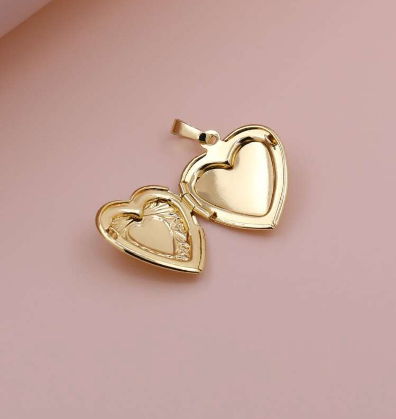 Heart photo frame charm